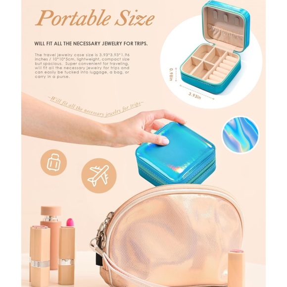 Portable Jewelry Box, Adjustable Ring & Ankle Bracelet Bundle - Picture 6 of 15